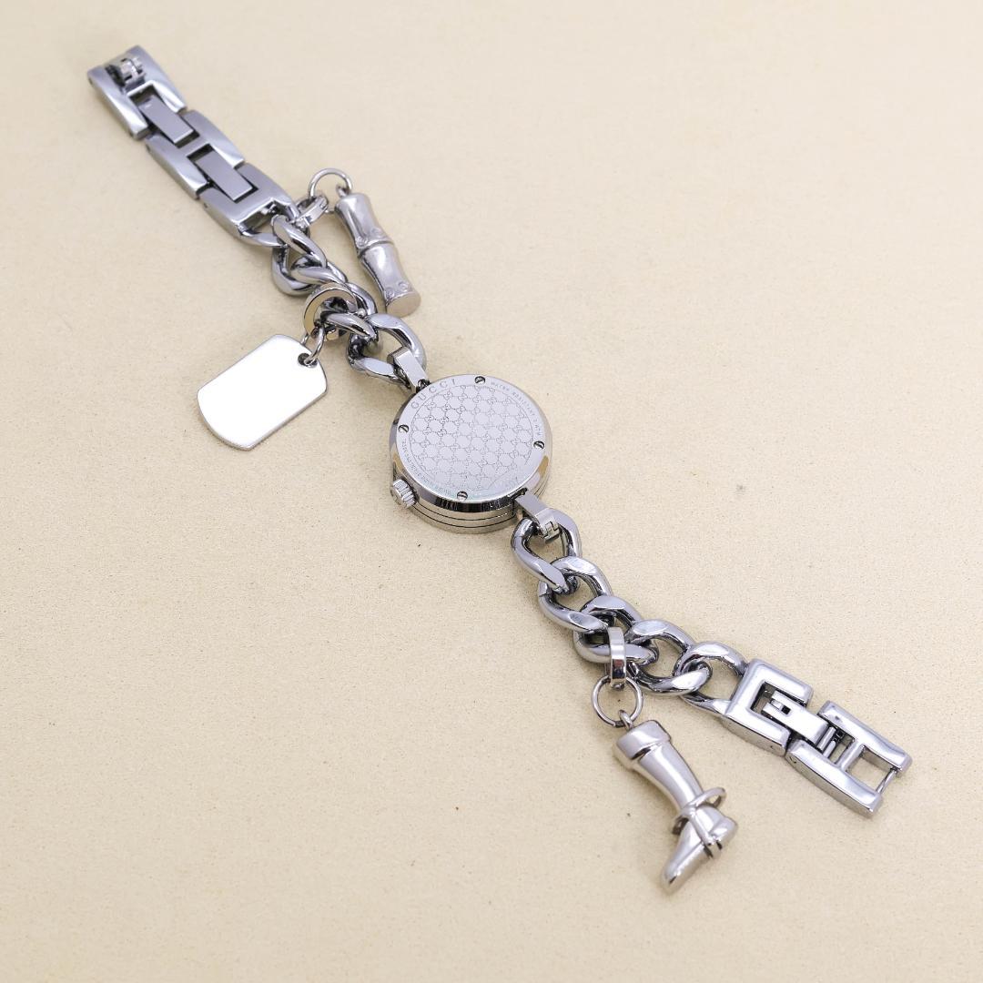 稼働 GUCCI 腕時計 シェーヌダンクル チェーン Gフェイス 2858