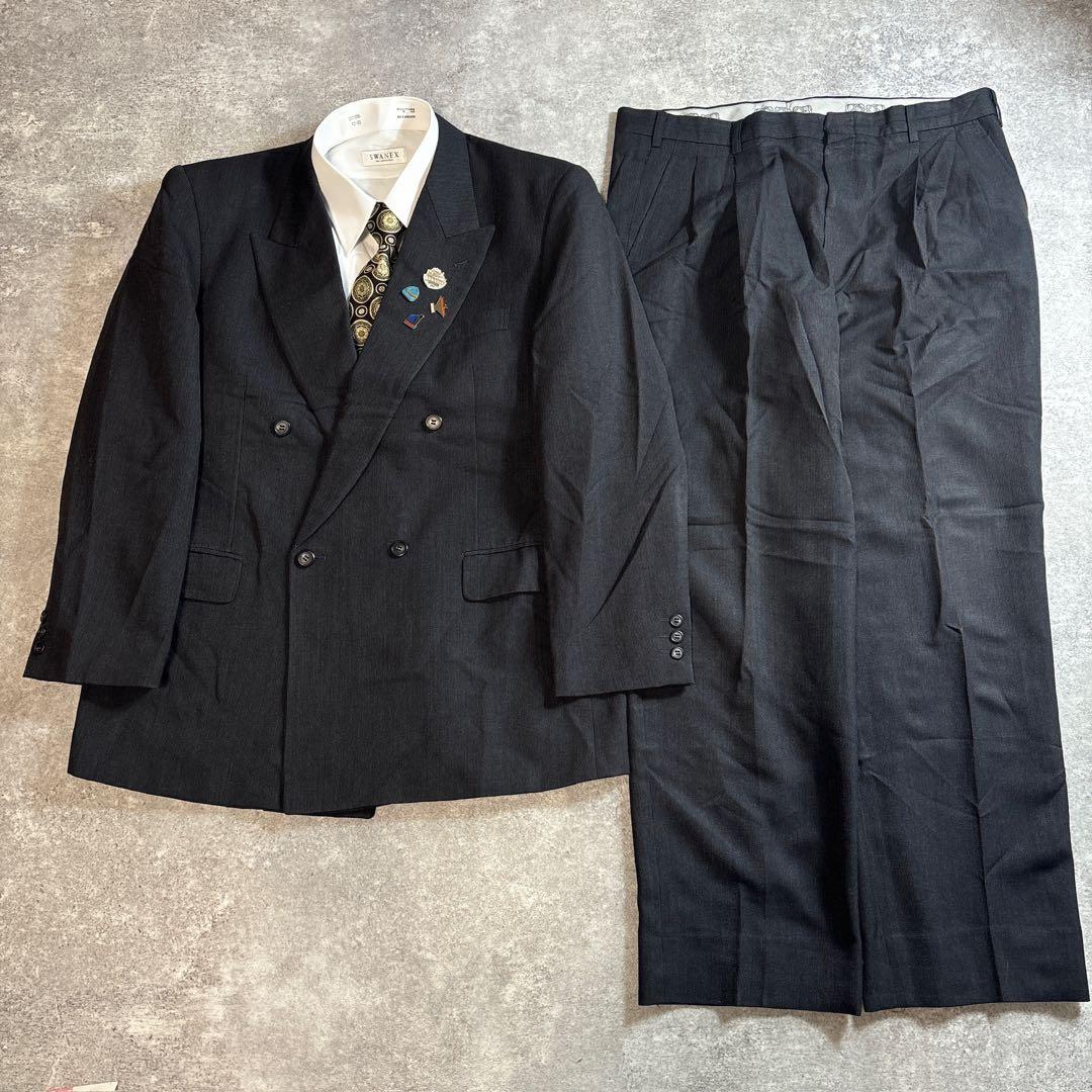 90s vintage レトロセットアップ スーツ ピンズ No.122