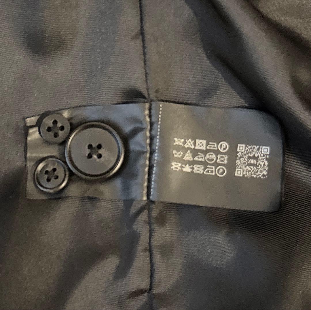 【ZARA】 ウールブレンドコート・10%カシミア/ ブラック・Lサイズ