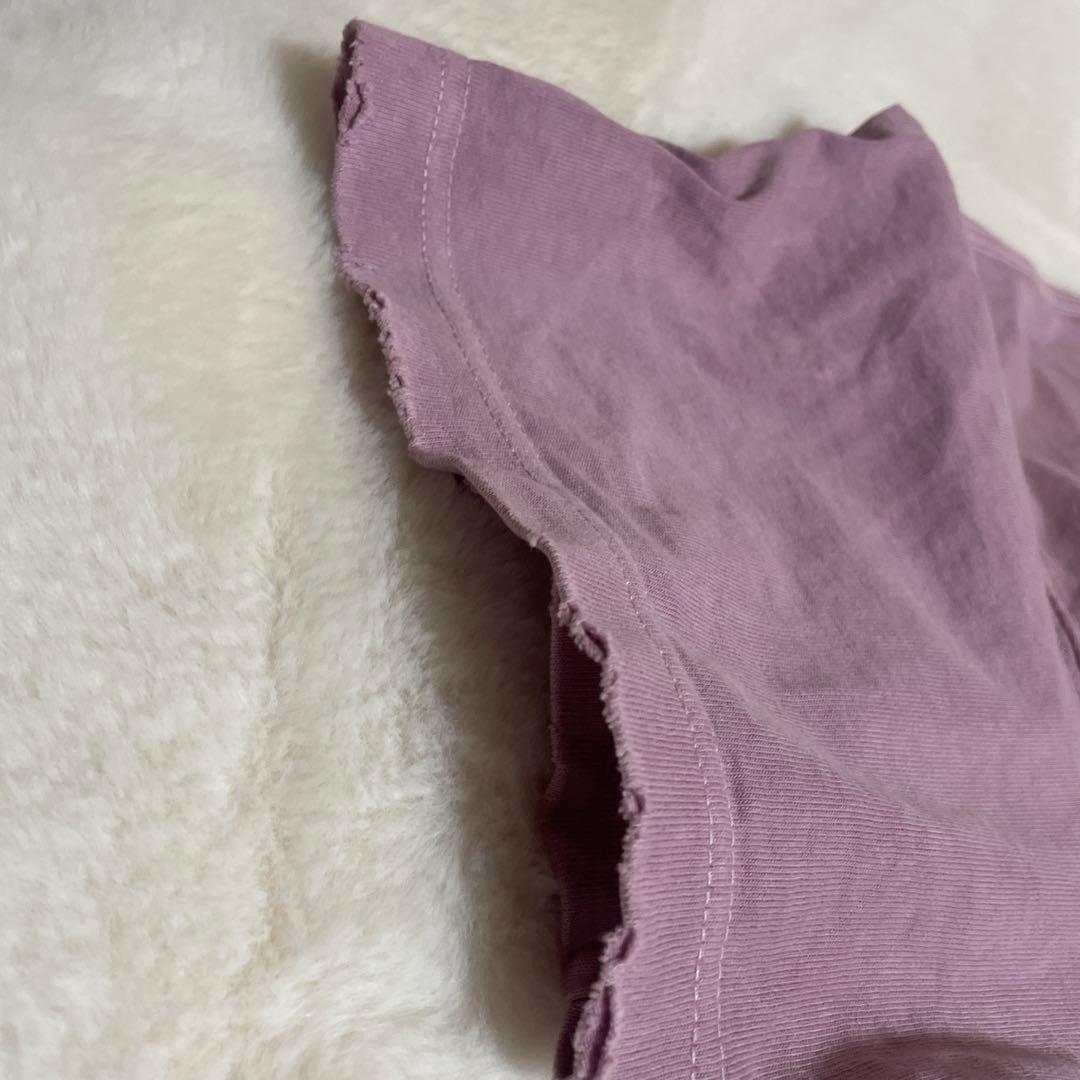 【24ss】KIDILL 定価2.5 デストロイ加工Tシャツ くすんだピンク