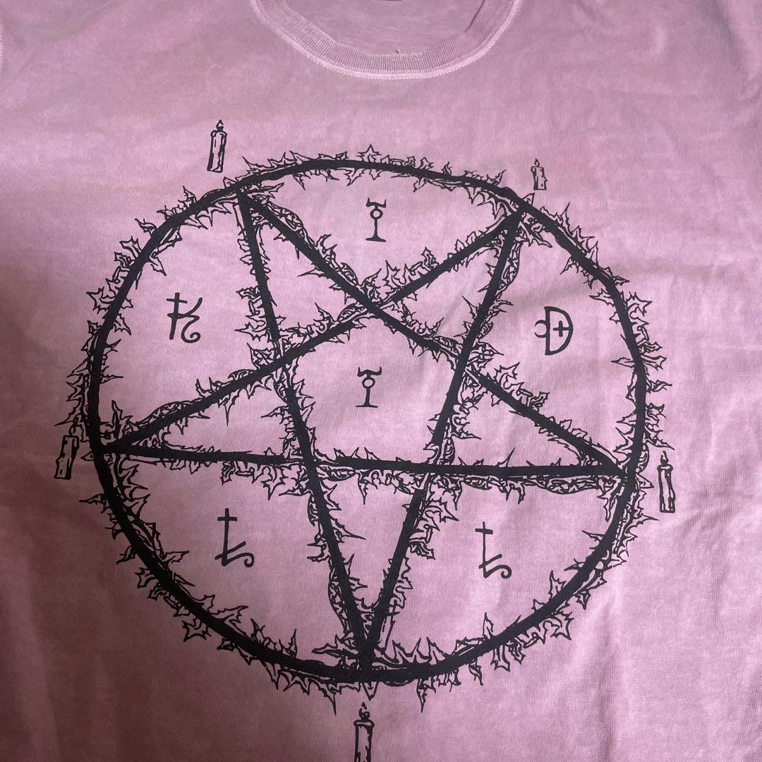 【24ss】KIDILL 定価2.5 デストロイ加工Tシャツ くすんだピンク