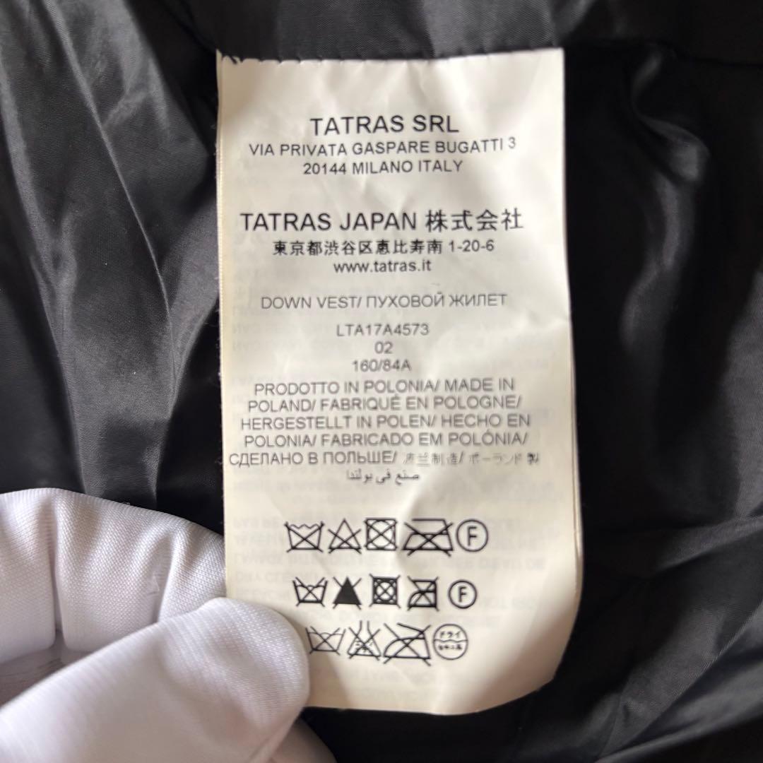 タトラス オルシエラ ダウン ベスト ブラック M 2 ファー レディース