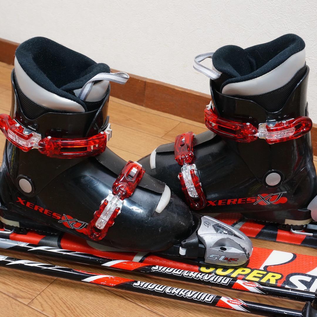 メンテ済 128cm 靴25cm CARVING スキーセット