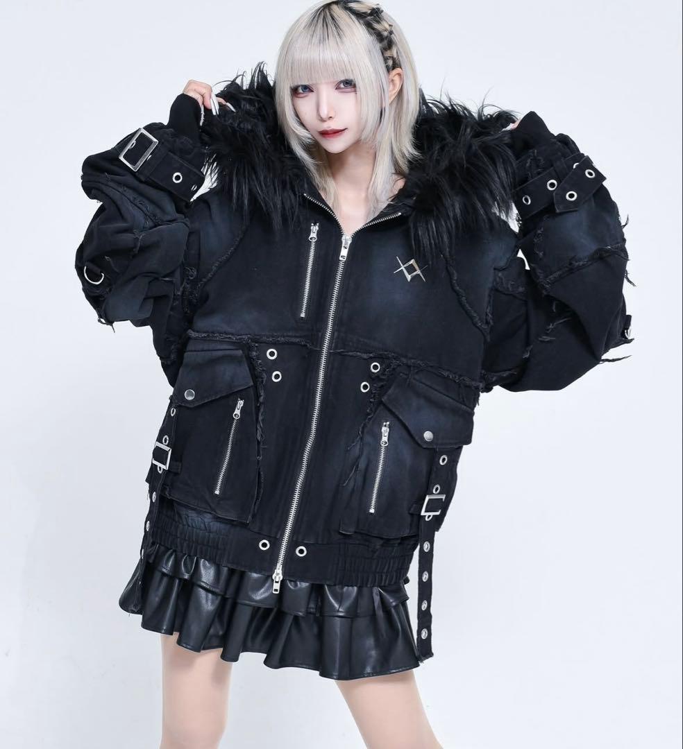 REFLEM デニムフリンジN2Bジャケット　アウター 美品