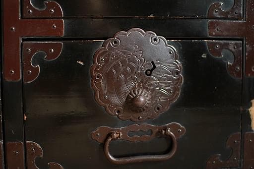 丸金具　庄内箪笥　抽斗4杯　ジャンク