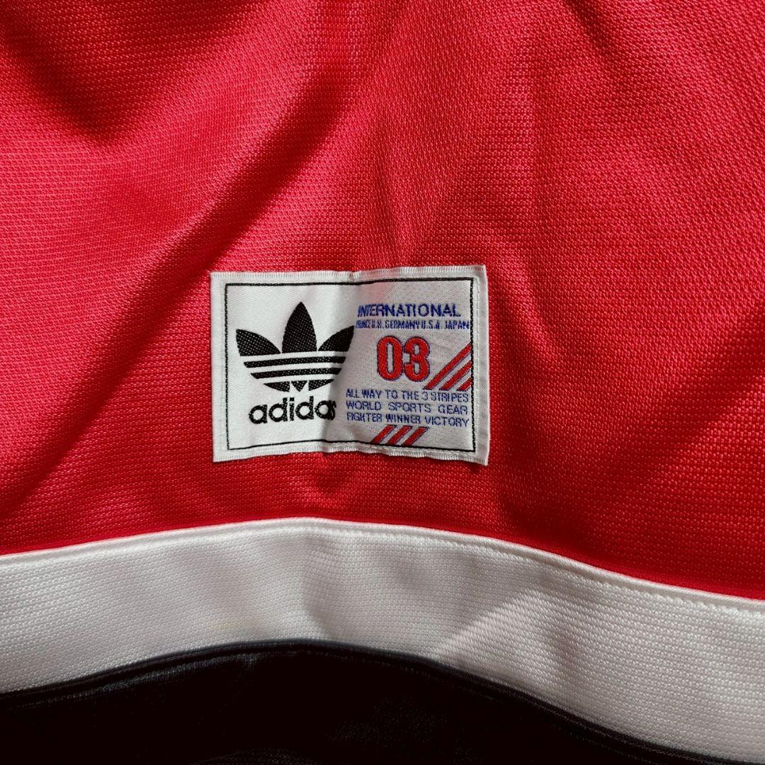 90s アディダス adidas フットLボールシャツ デサント ゲームシャツ