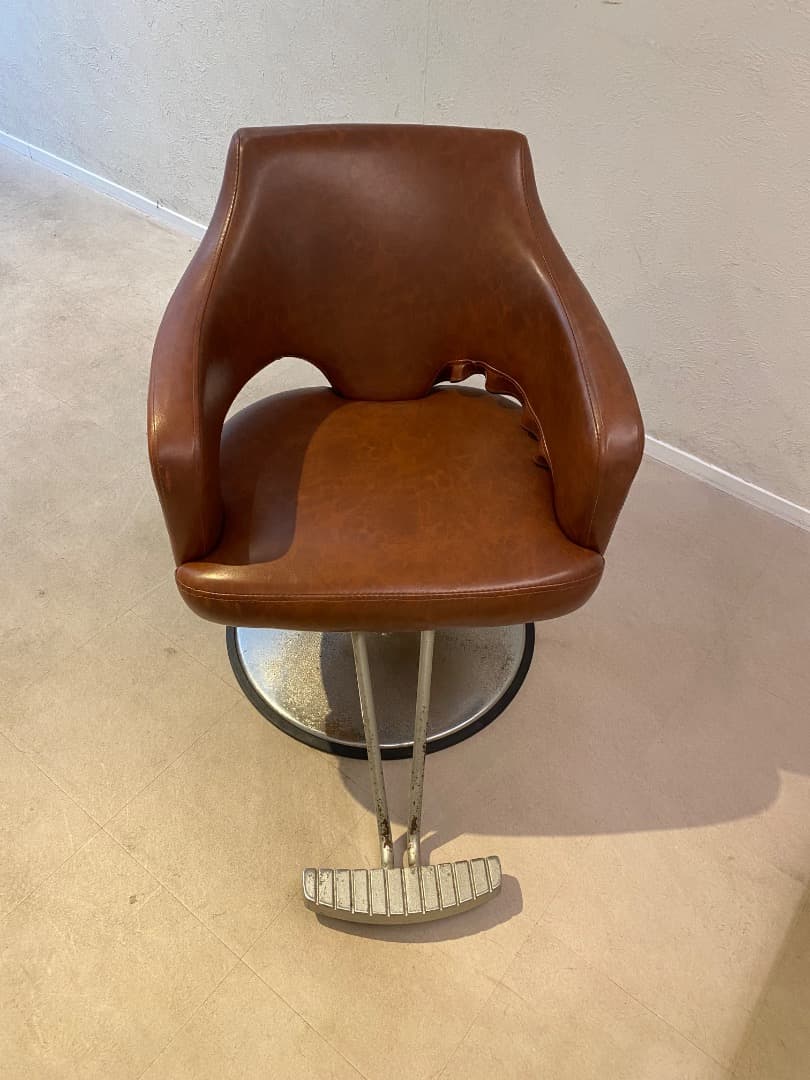 美容室椅子 回転 手動リフトアップ式
