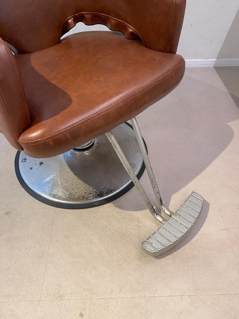 美容室椅子 回転 手動リフトアップ式