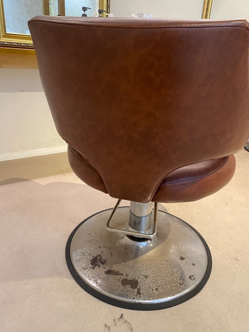 美容室椅子 回転 手動リフトアップ式