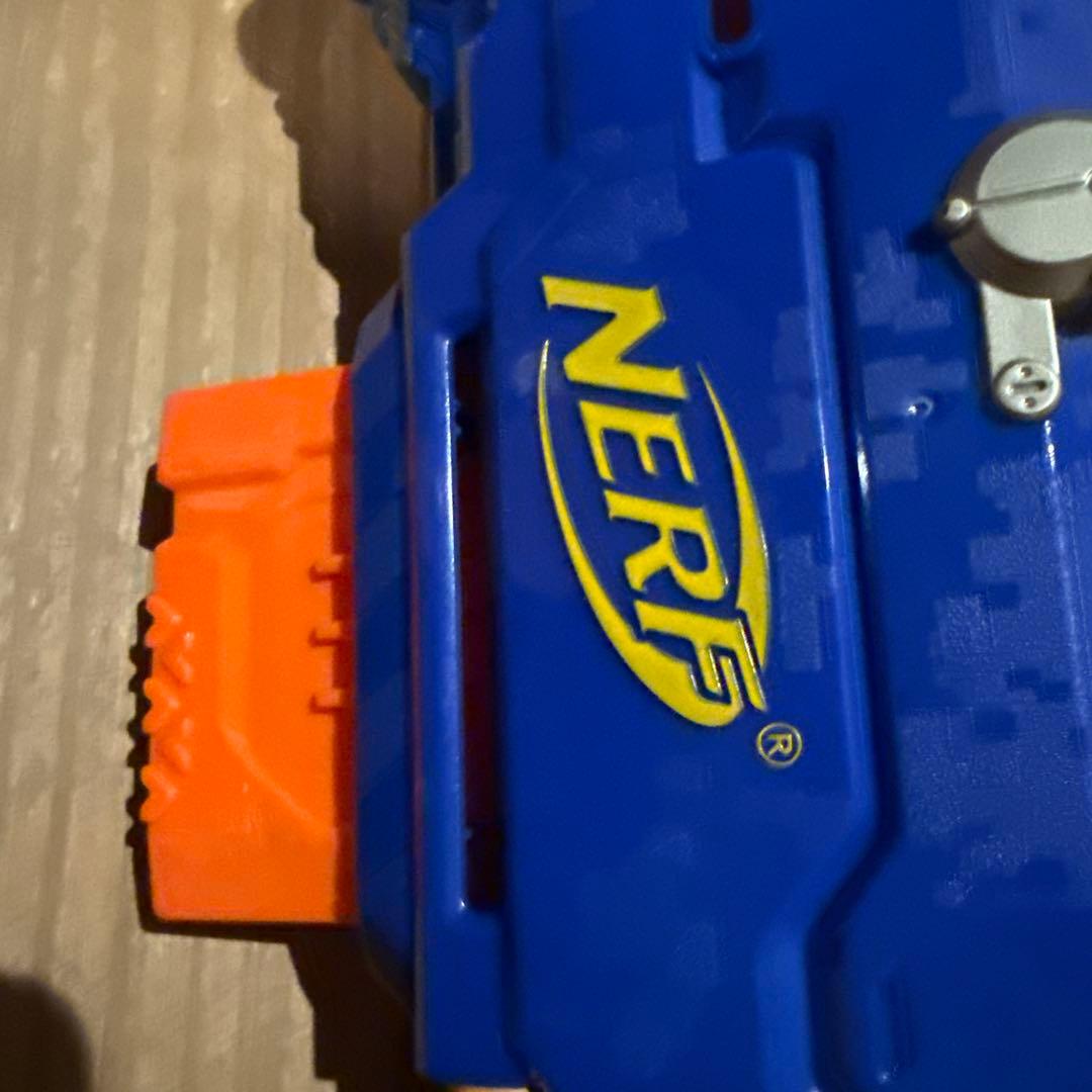 NERF スナイパーライフル　トイガン 青/オレンジ スコープ付き
