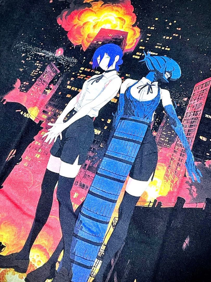 L*n様 希少　チェンソーマン　レゼ　ブラック　フェード　Tシャツ　アニメ　ボム