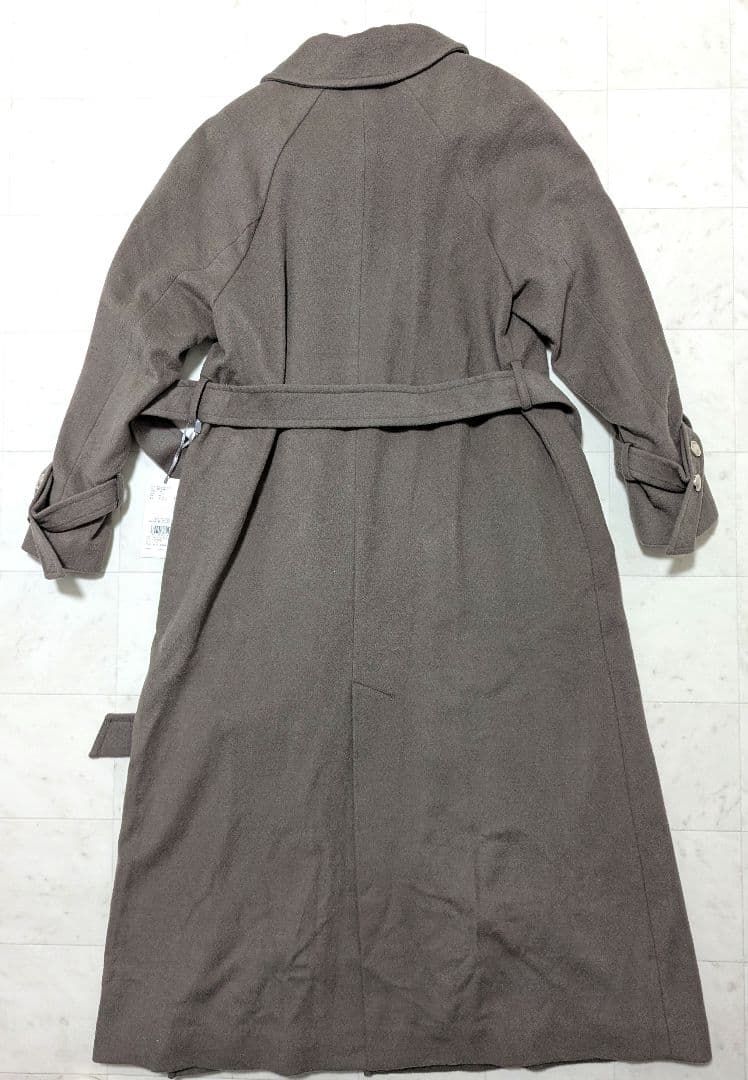 2025AW 新品SNIDEL ウールカシミヤ スタンドカラーコート ブラウン