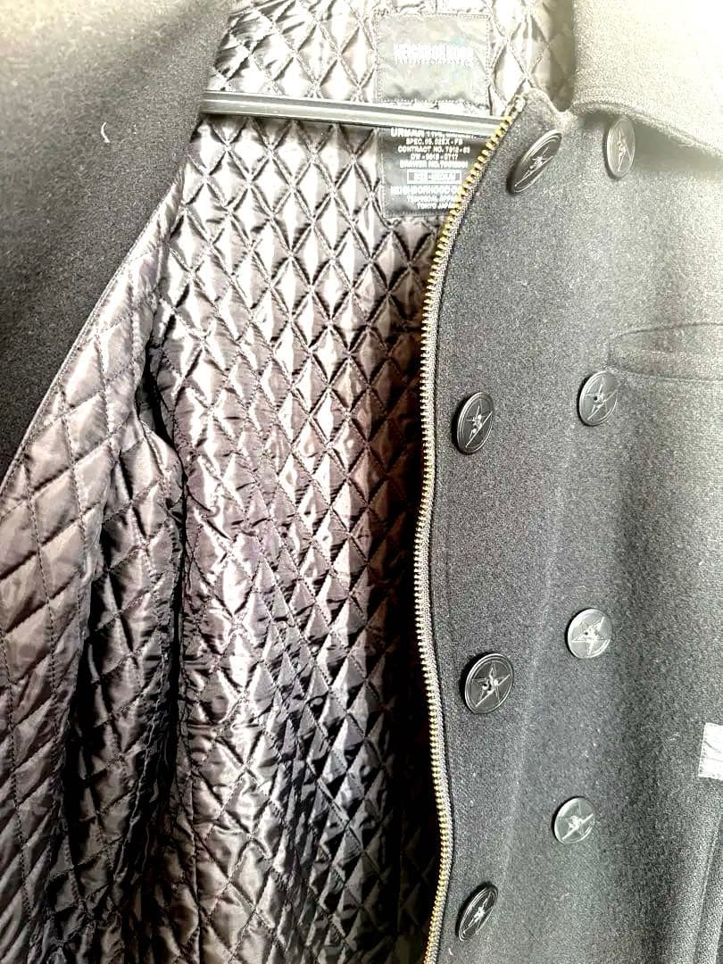 NEIGHBORHOOD ジップアップPコート Ｍ/ウール/BLK/無地/