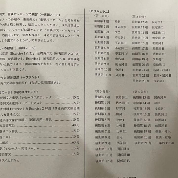 鉄緑会　中3英語・数学テキスト