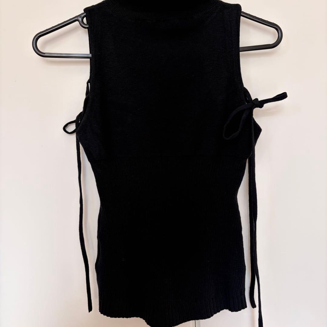 【正規品】超美品 Andmary adele ribbon tank black