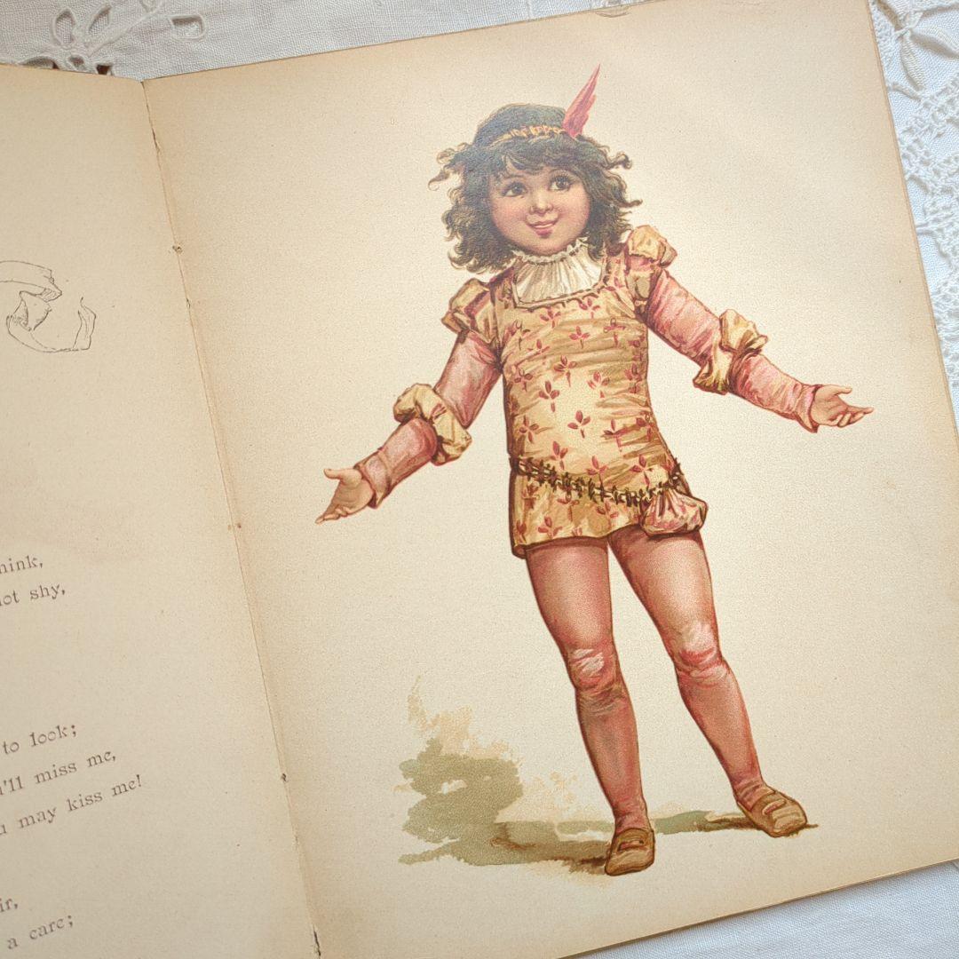 ハナフサ 超稀少1892ヴィクトリアン絵本 ヴンテージ 洋書古書 児童書