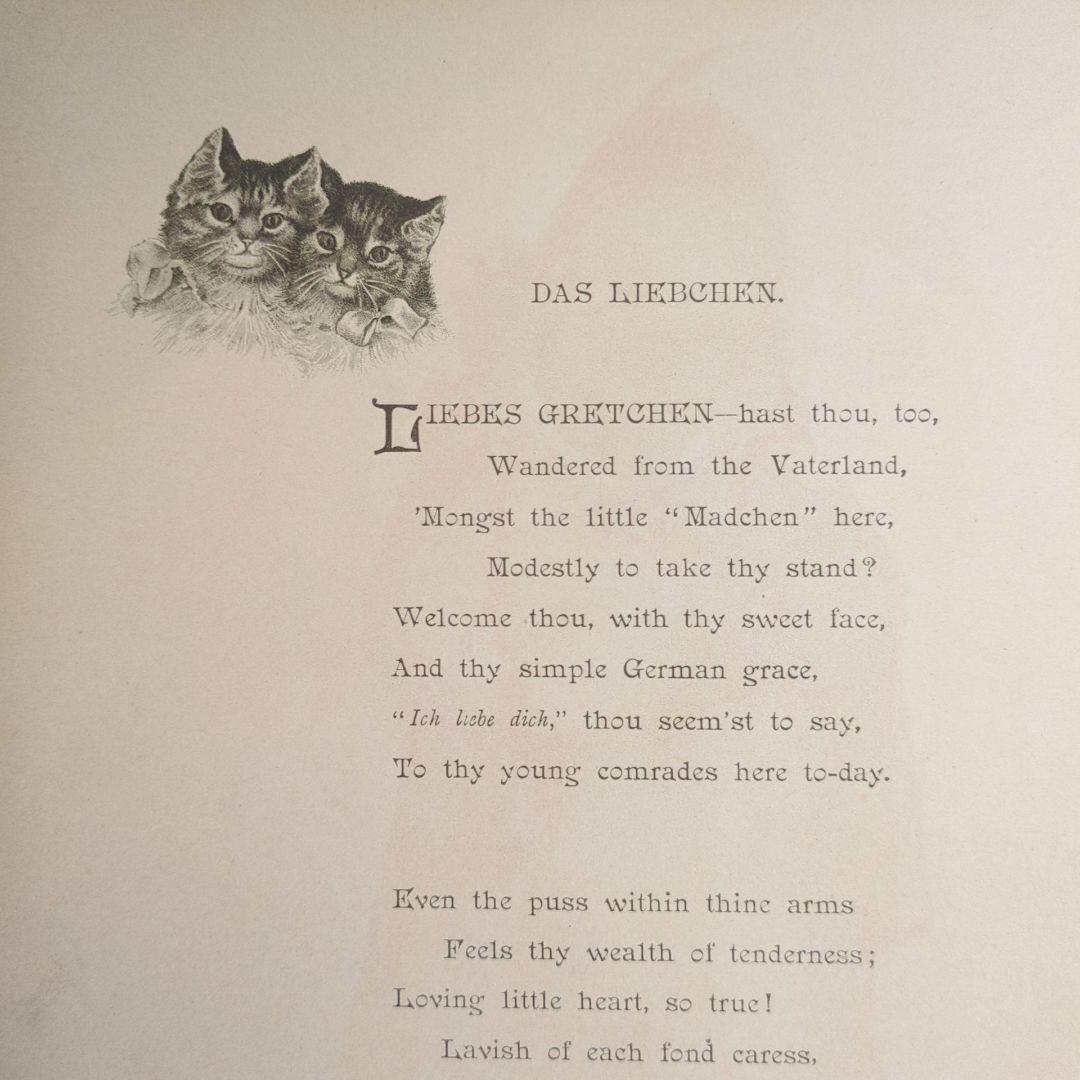 ハナフサ 超稀少1892ヴィクトリアン絵本 ヴンテージ 洋書古書 児童書
