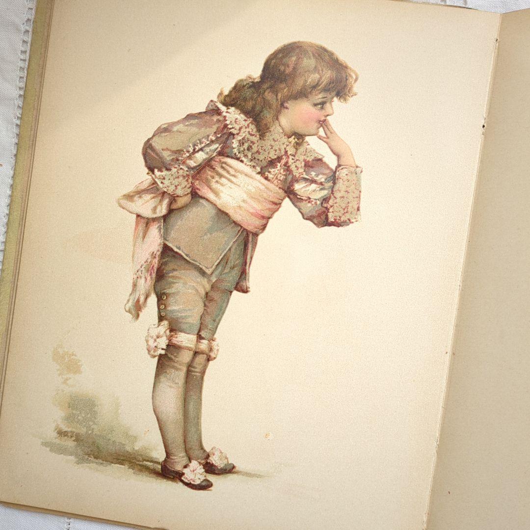 ハナフサ 超稀少1892ヴィクトリアン絵本 ヴンテージ 洋書古書 児童書