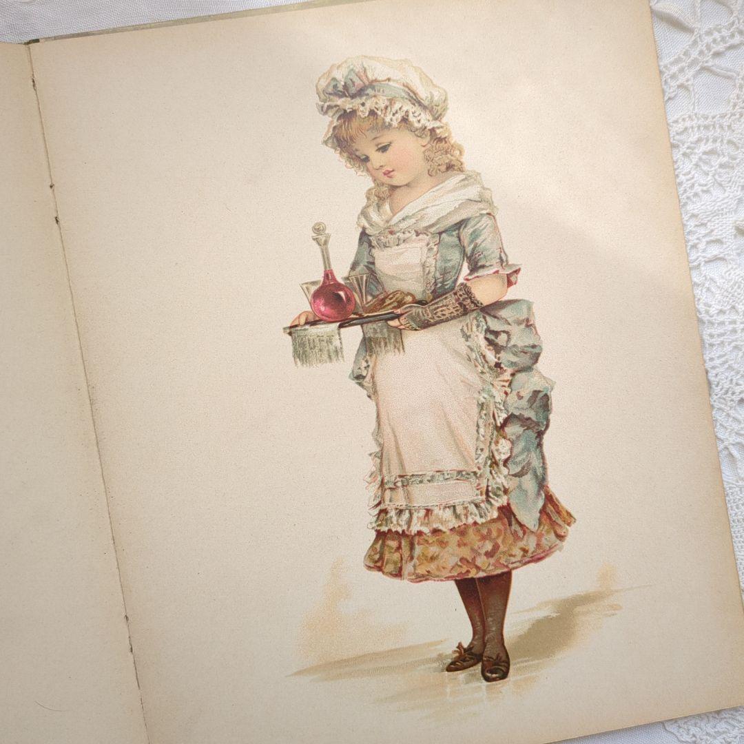 ハナフサ 超稀少1892ヴィクトリアン絵本 ヴンテージ 洋書古書 児童書