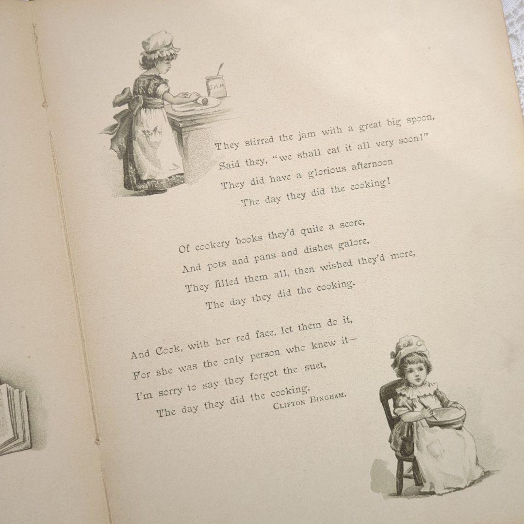 ハナフサ 超稀少1892ヴィクトリアン絵本 ヴンテージ 洋書古書 児童書