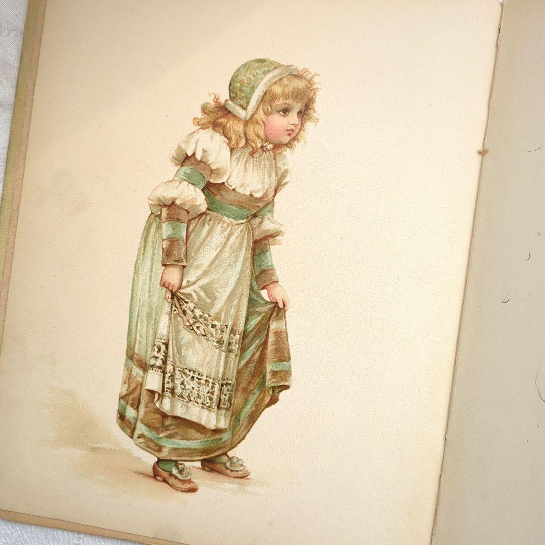 ハナフサ 超稀少1892ヴィクトリアン絵本 ヴンテージ 洋書古書 児童書