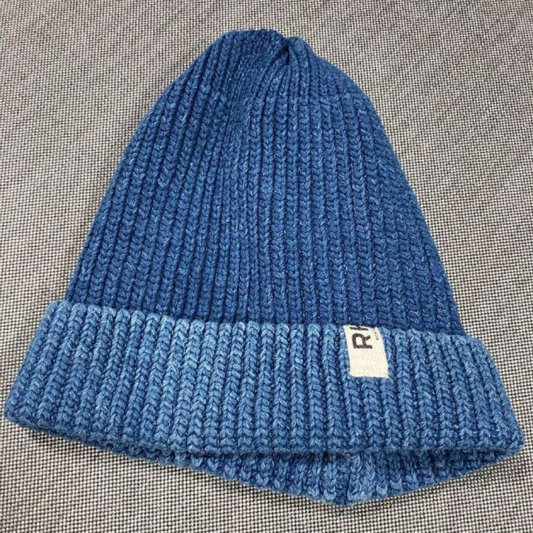 RHC インディゴ染めニットキャップ　サイズフリー　美品