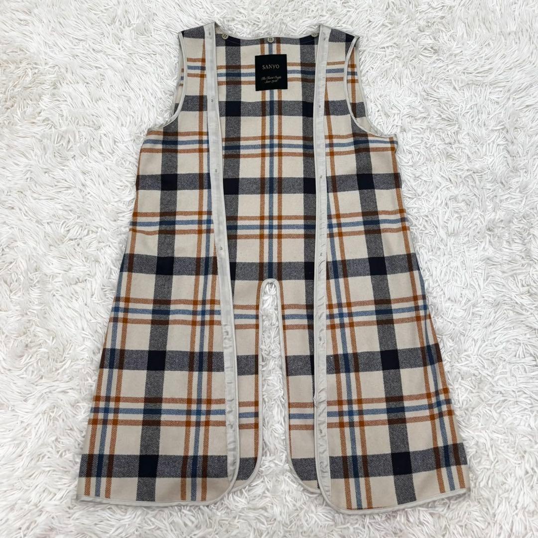 【美品】SANYO サンヨー トレンチコート 100年コート ベージュ