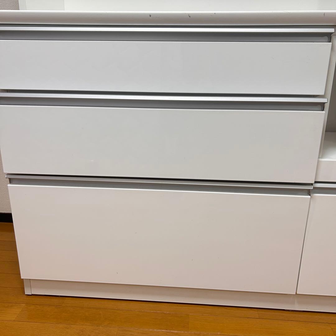 【極美品✨引き取り大歓迎】ニトリ　食器棚　白／ホワイト　キッチンボード