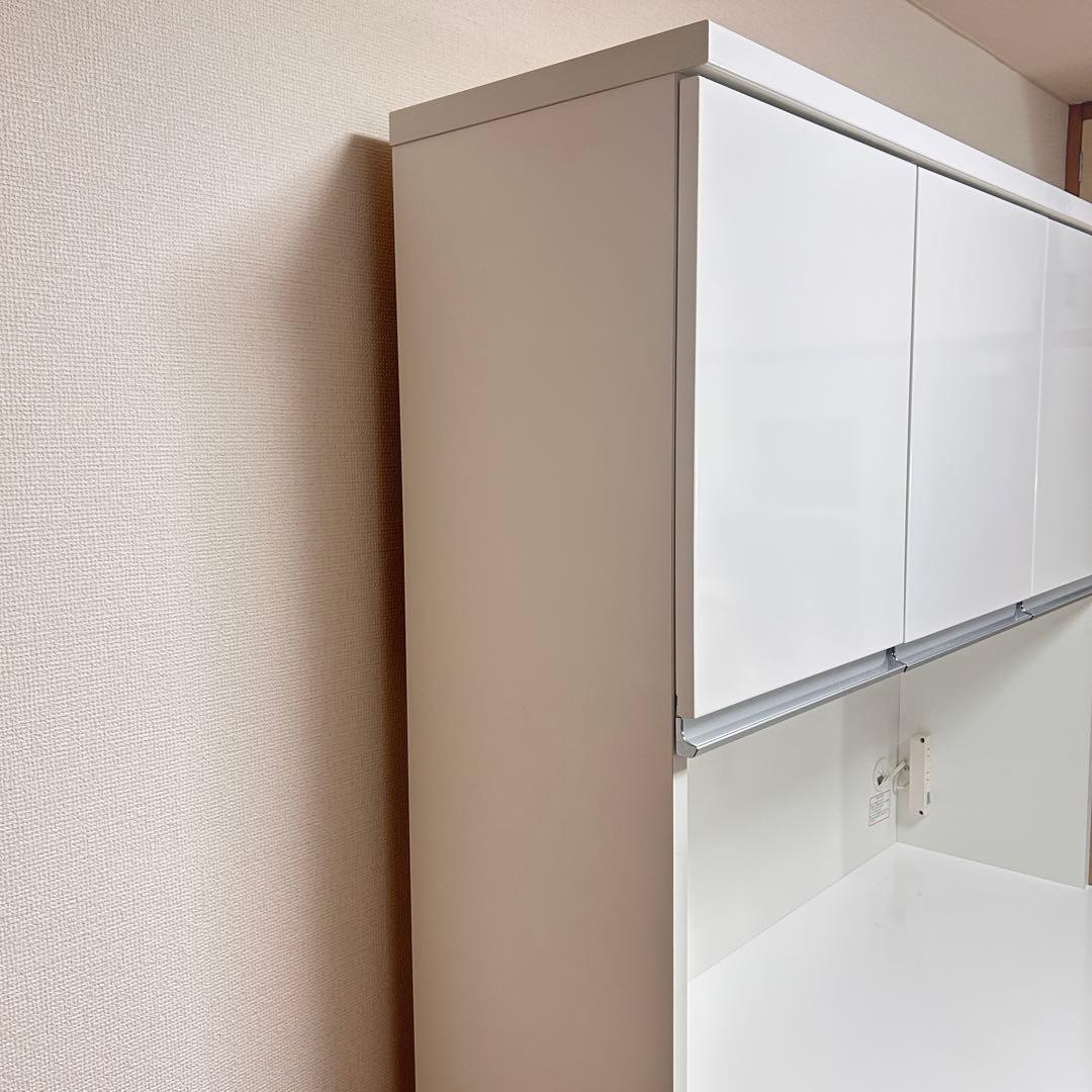 【極美品✨引き取り大歓迎】ニトリ　食器棚　白／ホワイト　キッチンボード