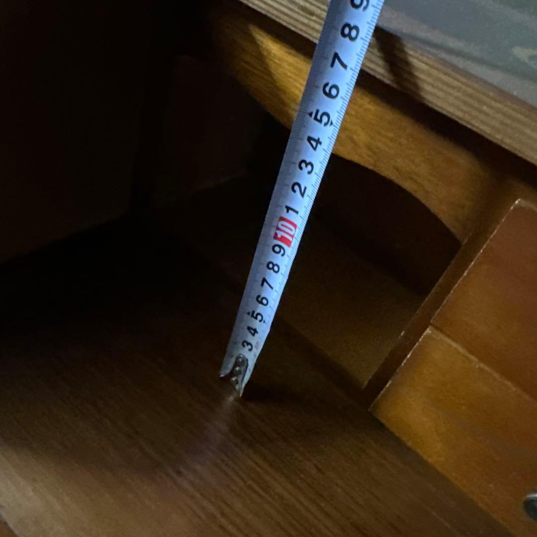 ITALY イタリア 象嵌彫ライティングビューロー 猫足 鍵付き　※i4※