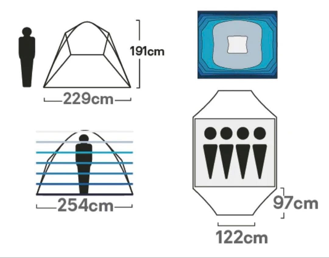 NEMO ニーモ　オーロラハイライズ4P 美品