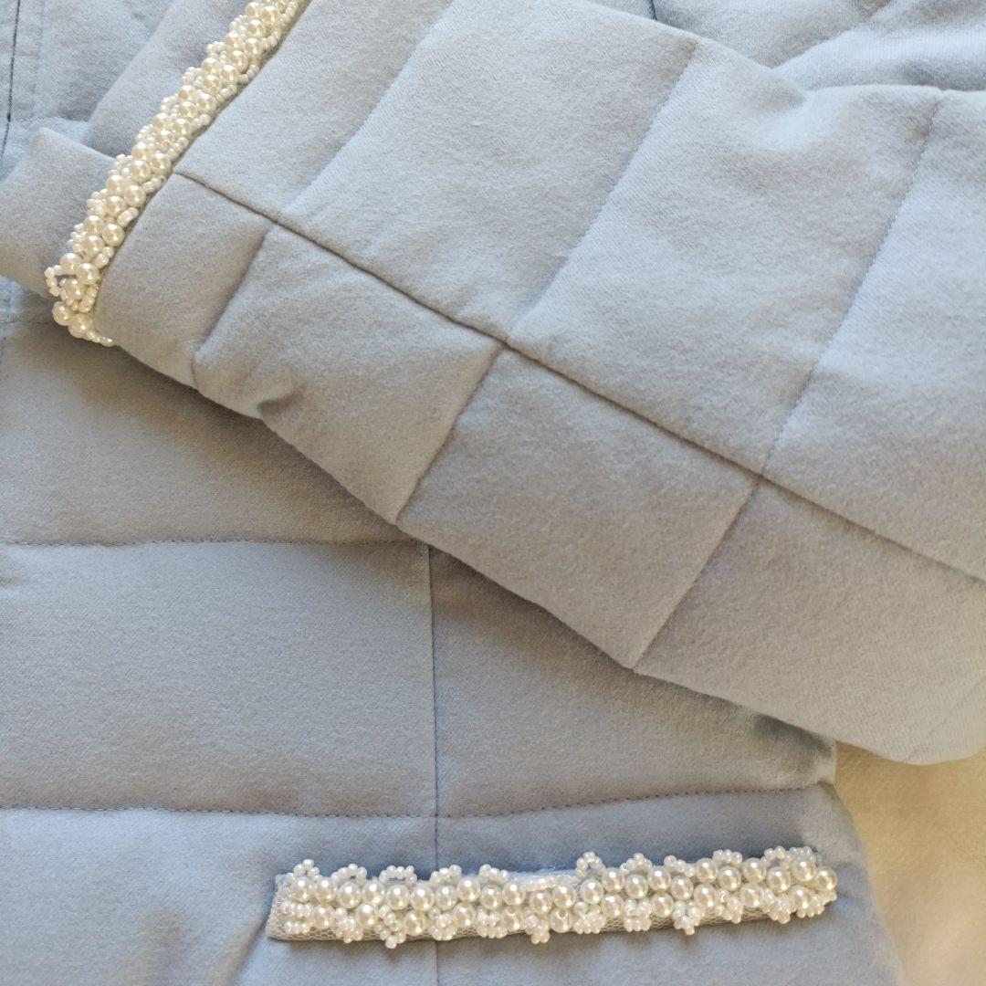 オースチンリード　ノーカラーダウンジャケット