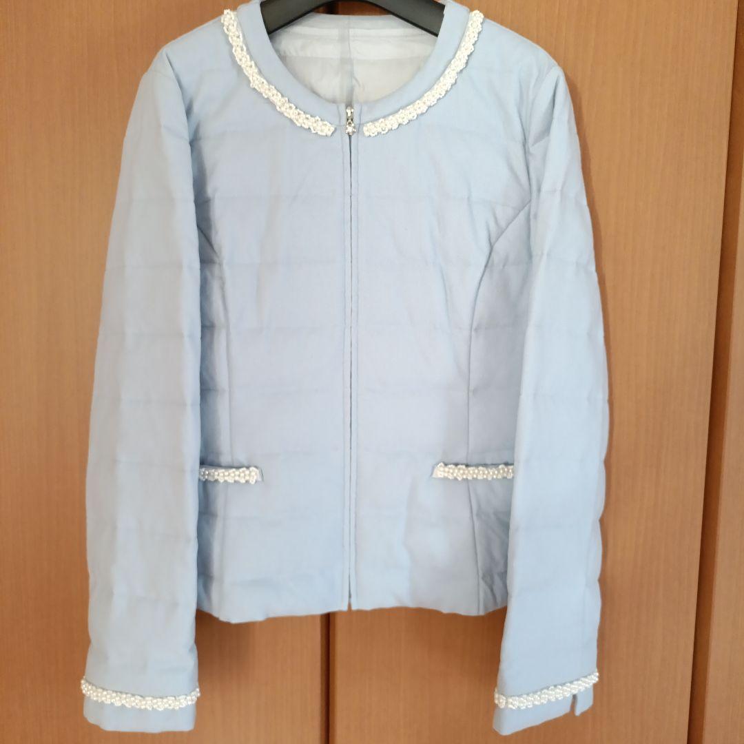 オースチンリード　ノーカラーダウンジャケット