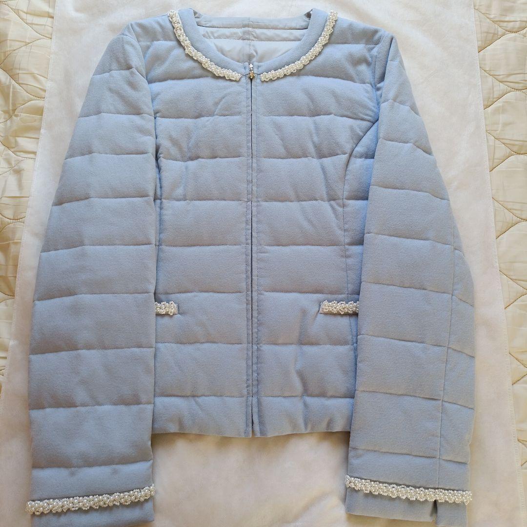 オースチンリード　ノーカラーダウンジャケット