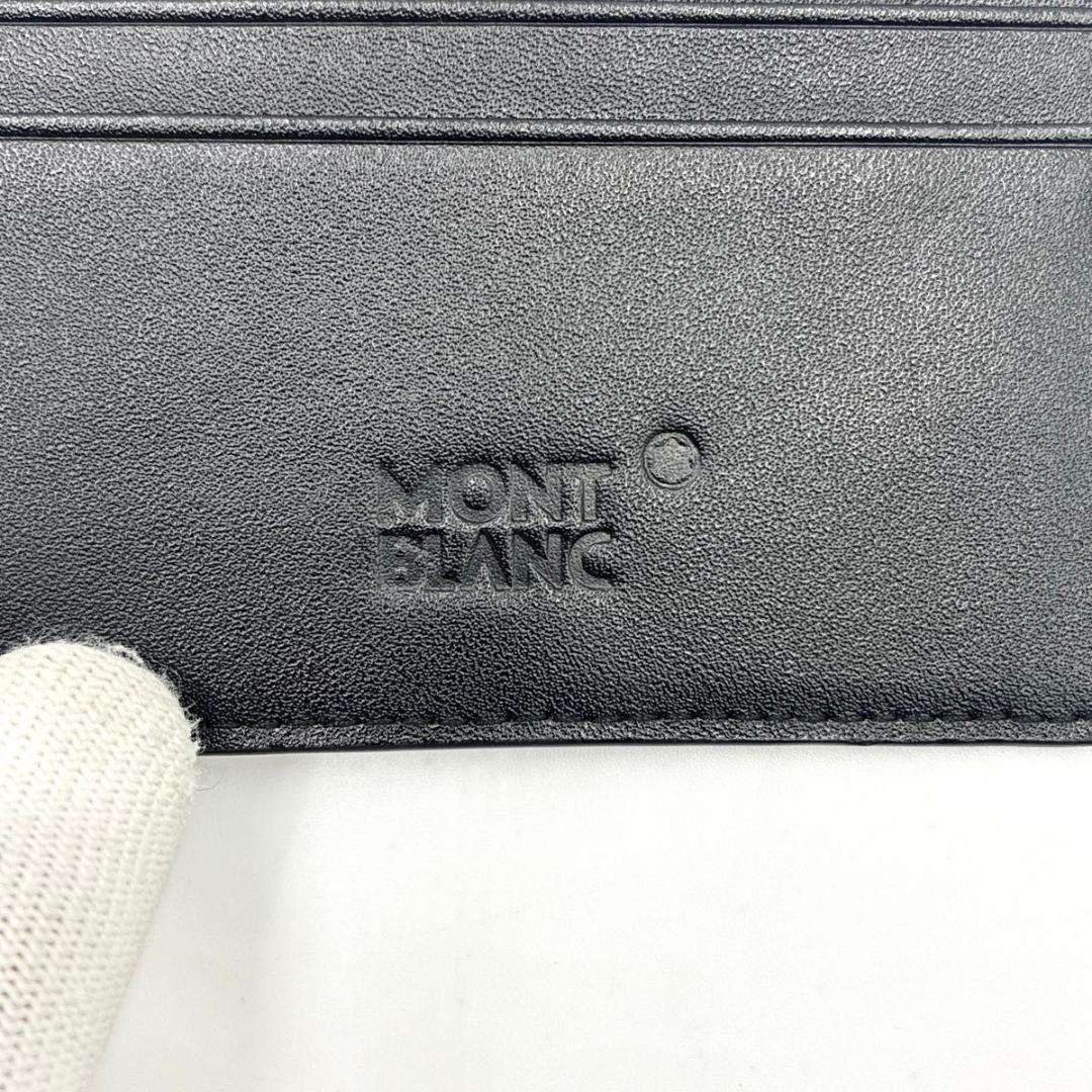 red モンブラン マネークリップ 財布 ホワイトスター ブラック レザー