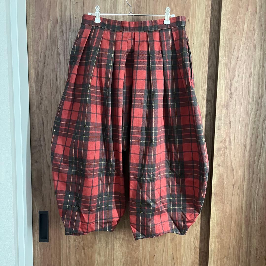 COMME des GARCONS コムコム タータンチェックバルーンパンツ