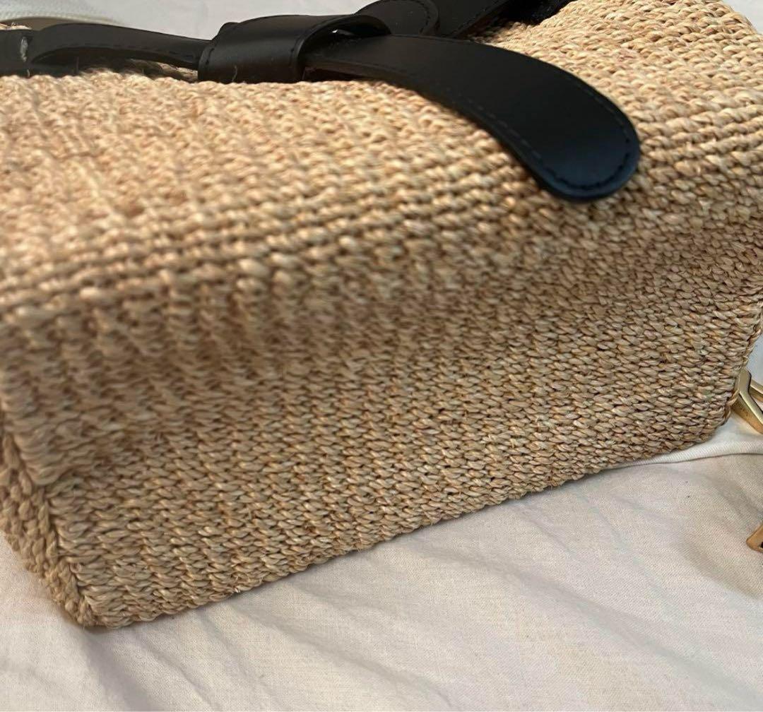 トゥモローランド　VIOLAd’ORO アバカレザーベルトショルダーバッグ