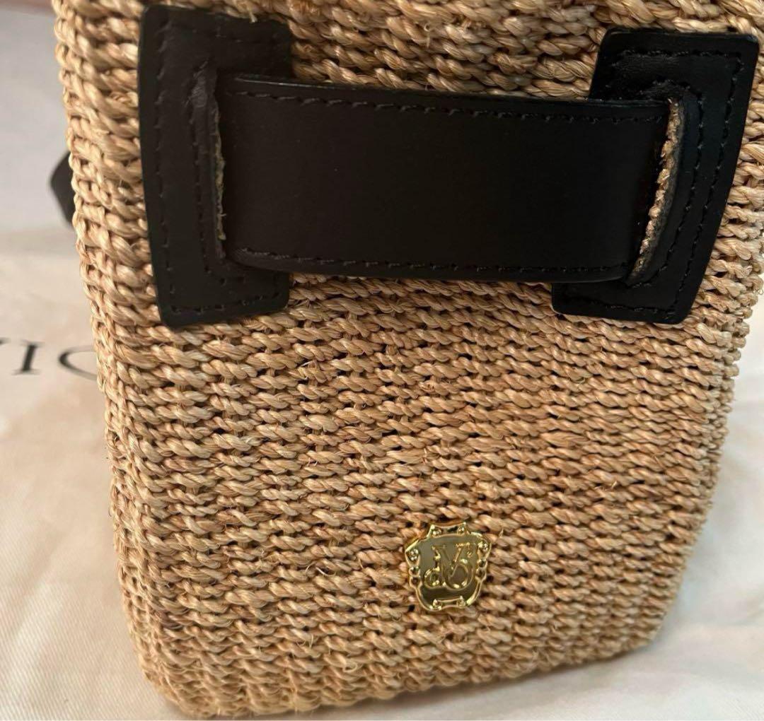 トゥモローランド　VIOLAd’ORO アバカレザーベルトショルダーバッグ