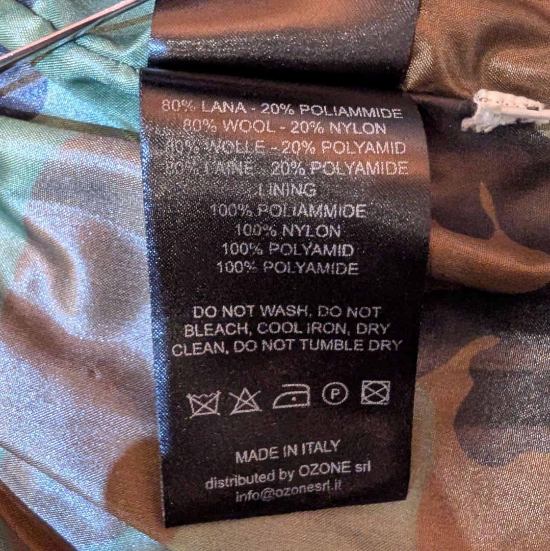 ★月末セール★イタリア製 Bark ニットコート カモフラ裏地