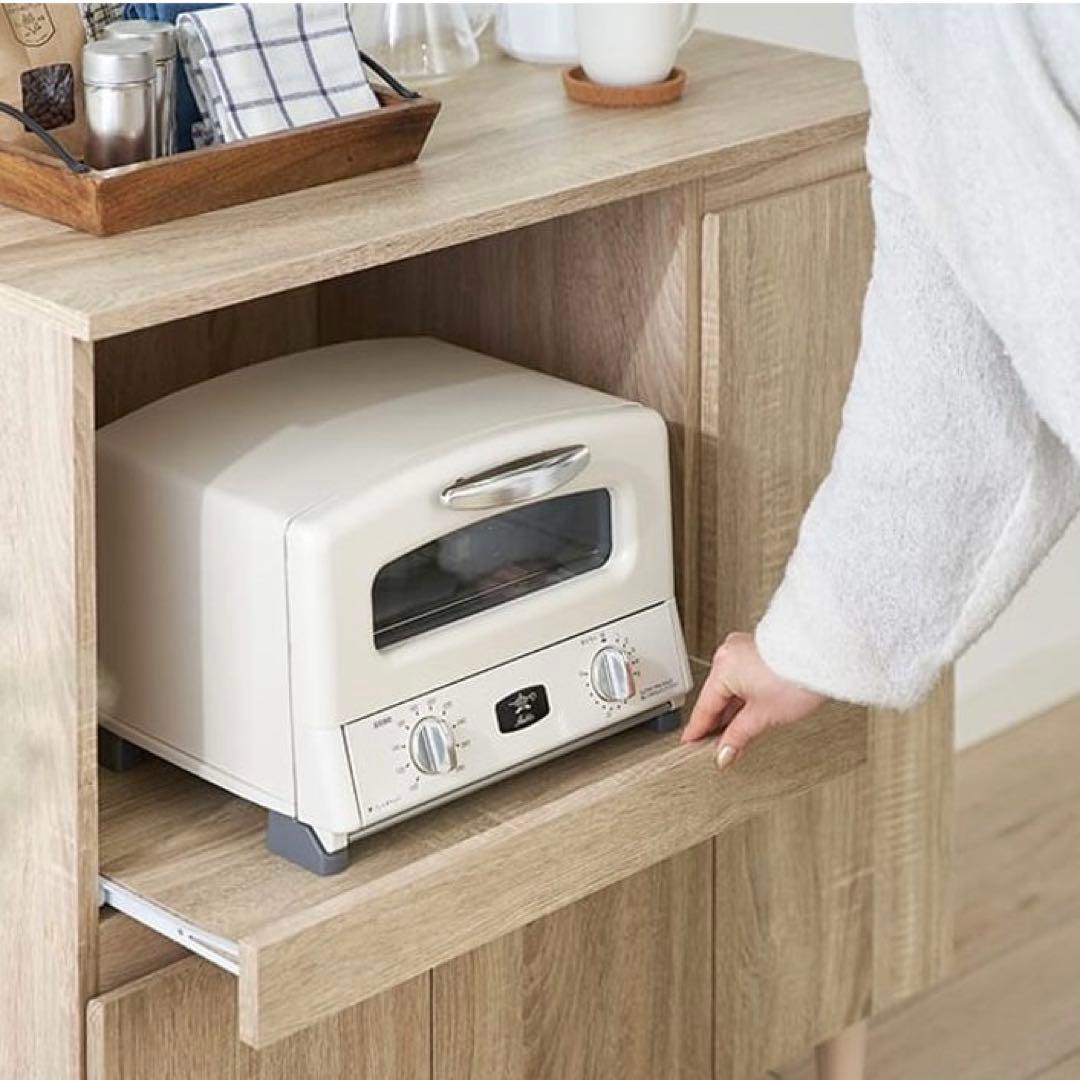 キッチンカウンター 90cm幅ホワイト LOWYA