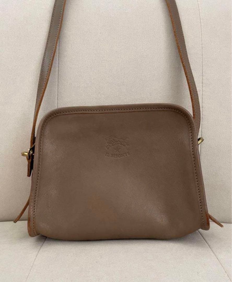 ♡*♡様 IL BISONTE イルビゾンテ ショルダーバッグ ポシェット グレ