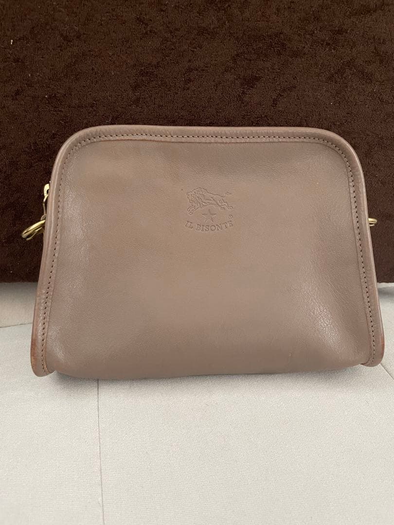 ♡*♡様 IL BISONTE イルビゾンテ ショルダーバッグ ポシェット グレ