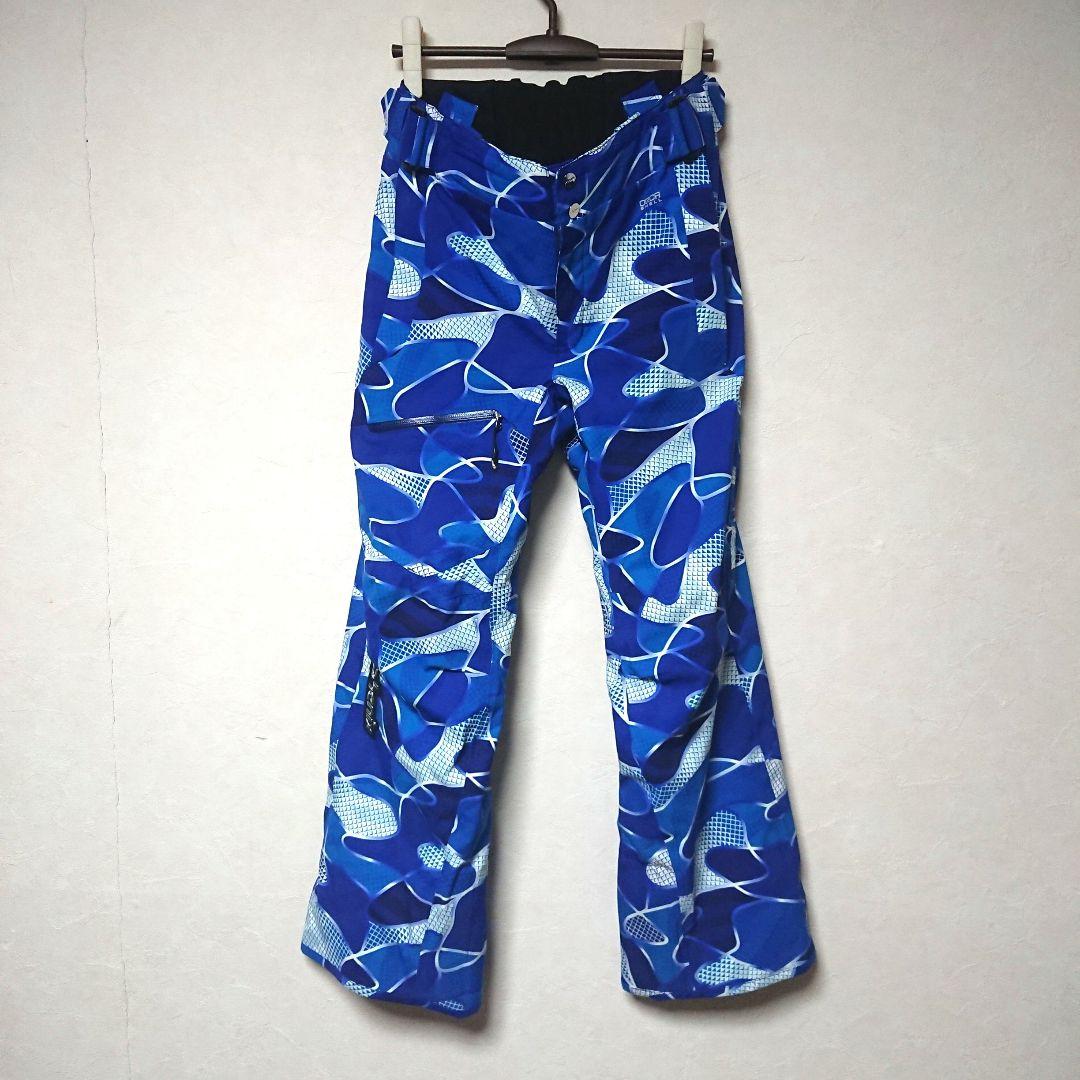 送料無料【Phenix】青白総柄スキーパンツ S ORCA SHELL