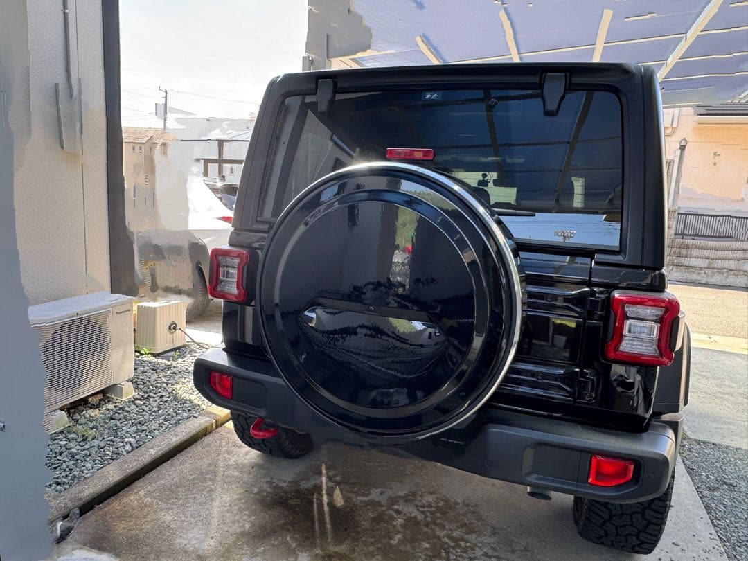 JLラングラー専用ハードタイヤカバー＋ステンレスリング　価格相談下さい！