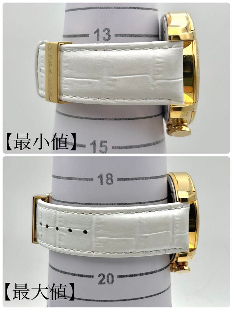 【稼働】VERSACE クロノグラフ 腕時計 メンズ メデューサ ゴールド