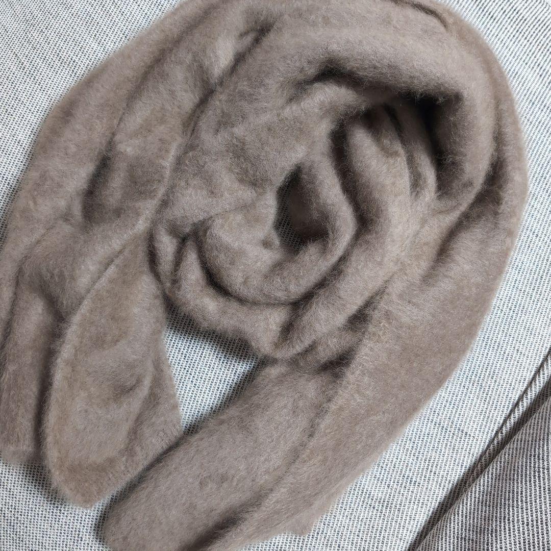 Noble ノーブル　ラクーンファーニットストール