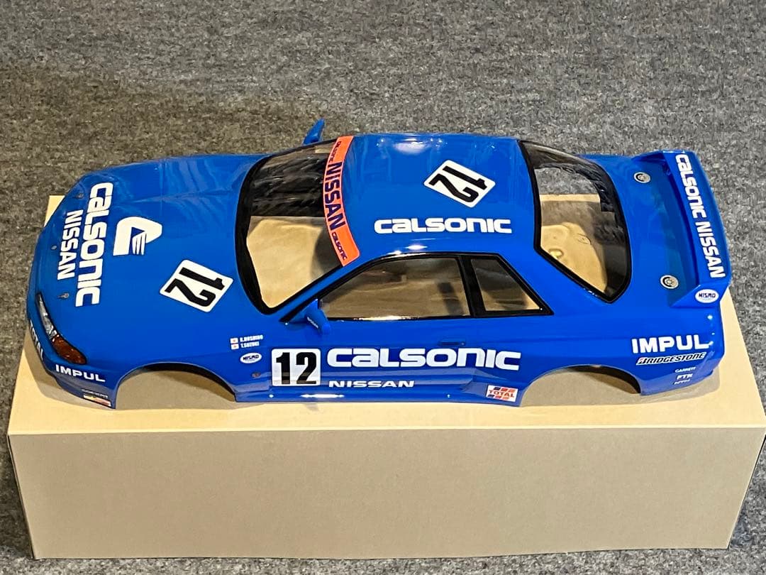 タミヤ ラジコン 日産スカイラインGT-R 塗装済 スペアボディ R32 ブルー