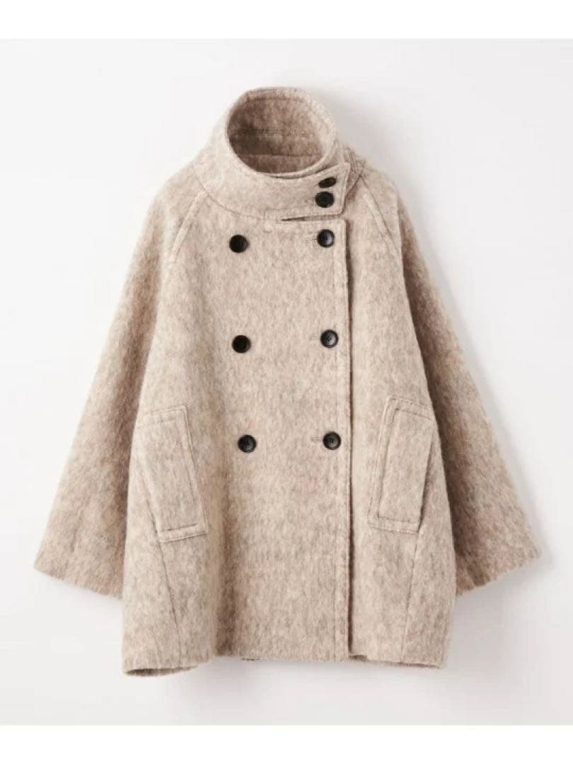 エメルリファインズ ダブルボタン　シャギー　コート