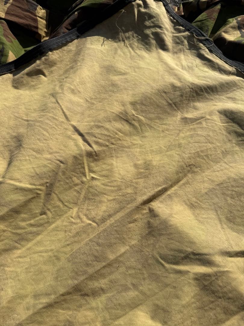 オランダ軍　ダッチアーミーテント②ＤＰＭ迷彩　補修跡有り