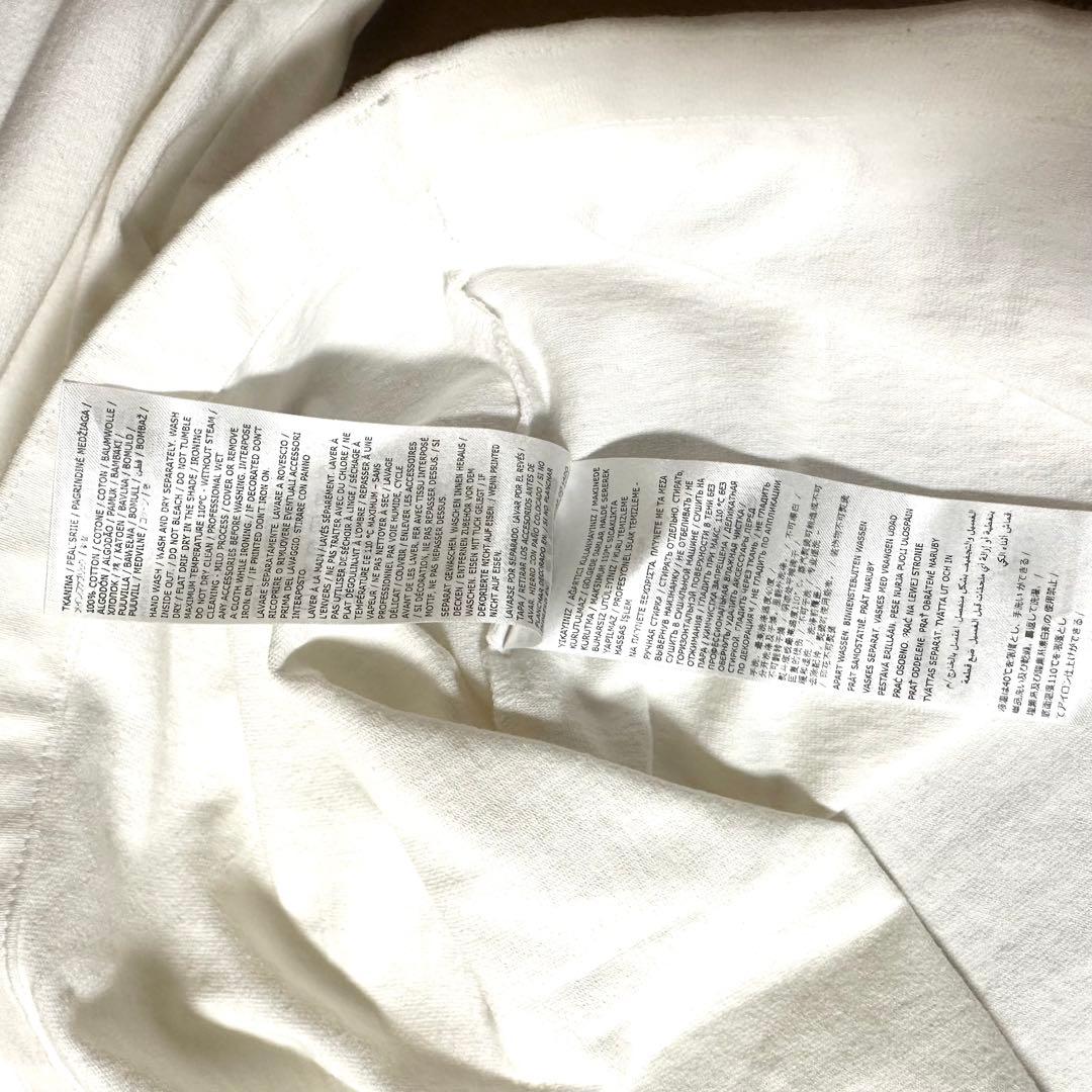 JIL SANDER ロゴ ロングスリーブTシャツ ホワイト S 大阪正規店購入